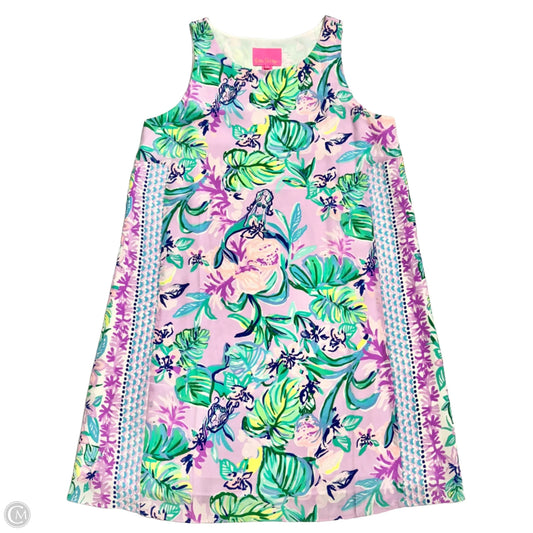 Dress Designer By Lilly Pulitzer In Green & Purple, Size: M