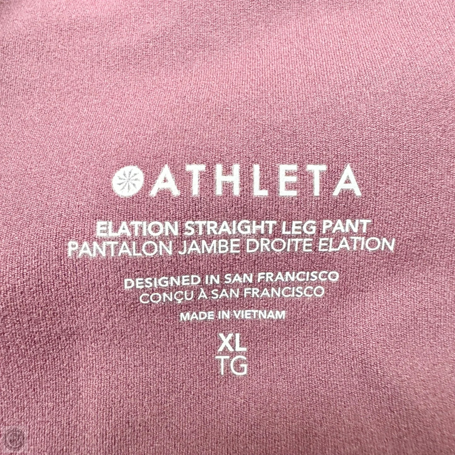 Athletic Pants By Athleta In Maroon, Size: Xl