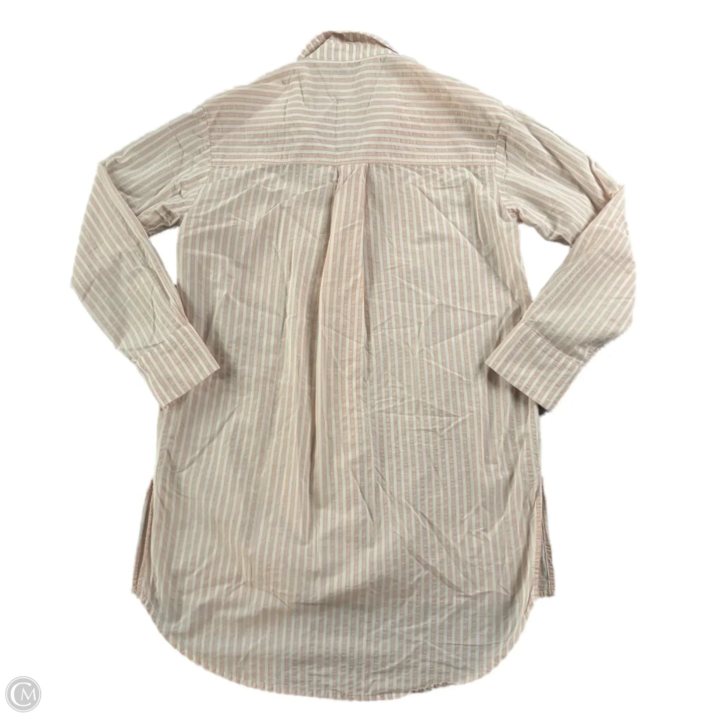 Top Long Sleeve By Anthropologie In Striped Pattern, Size: Xs