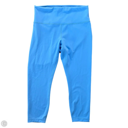 Athletic Leggings By Lululemon In Blue, Size: L