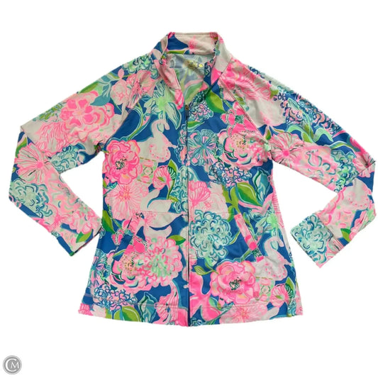 Jacket Designer By Lilly Pulitzer In Blue & Pink, Size: L
