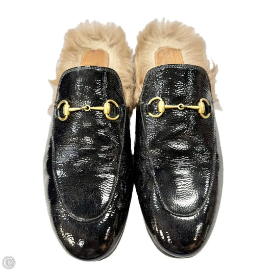 Shoes Luxury Designer By Gucci In Black, Size: 10