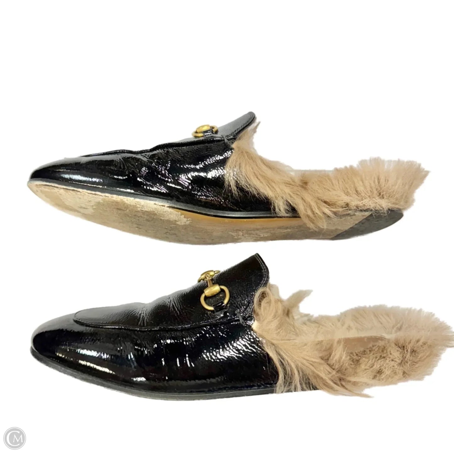 Shoes Luxury Designer By Gucci In Black, Size: 10