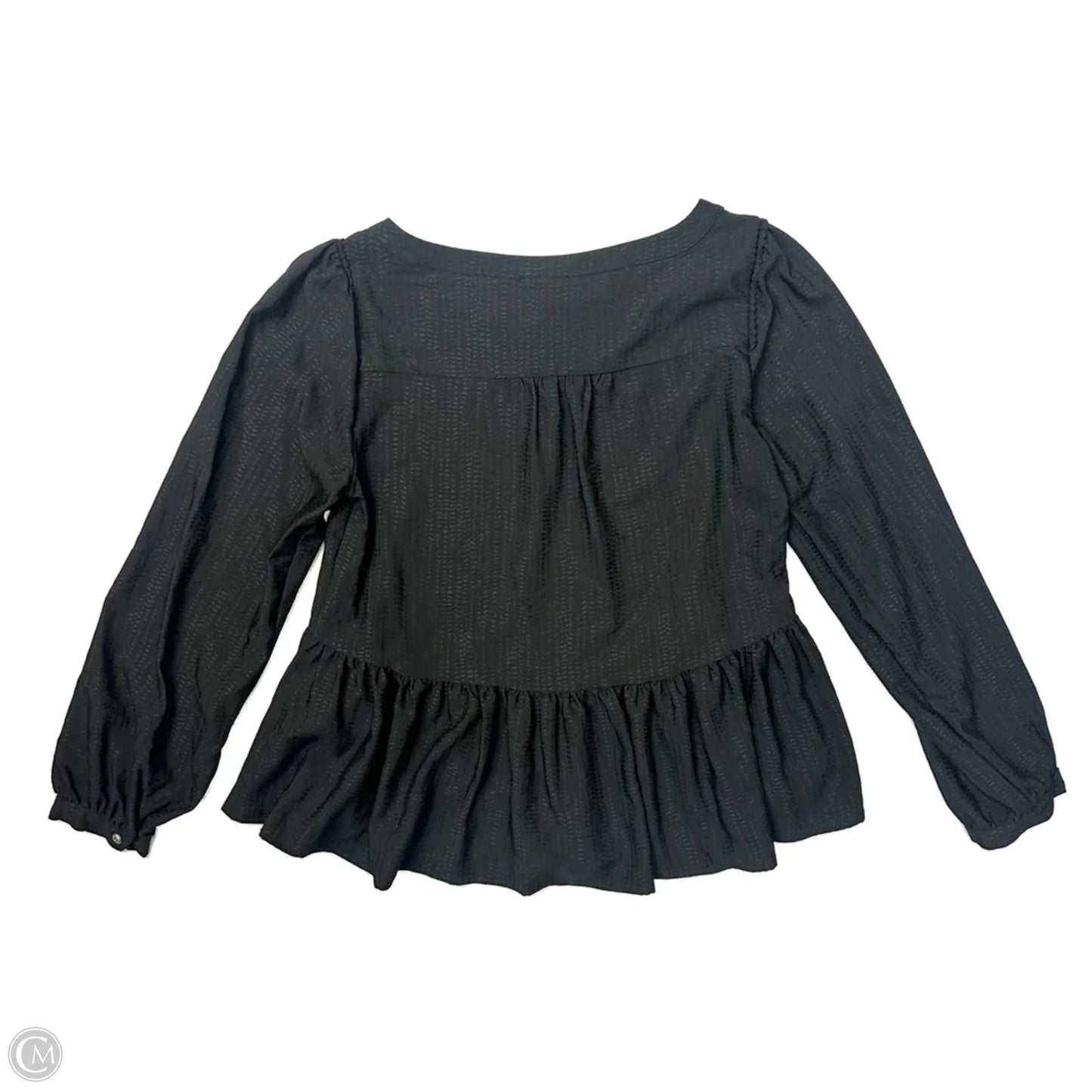Top Long Sleeve By Maeve In Black, Size: S