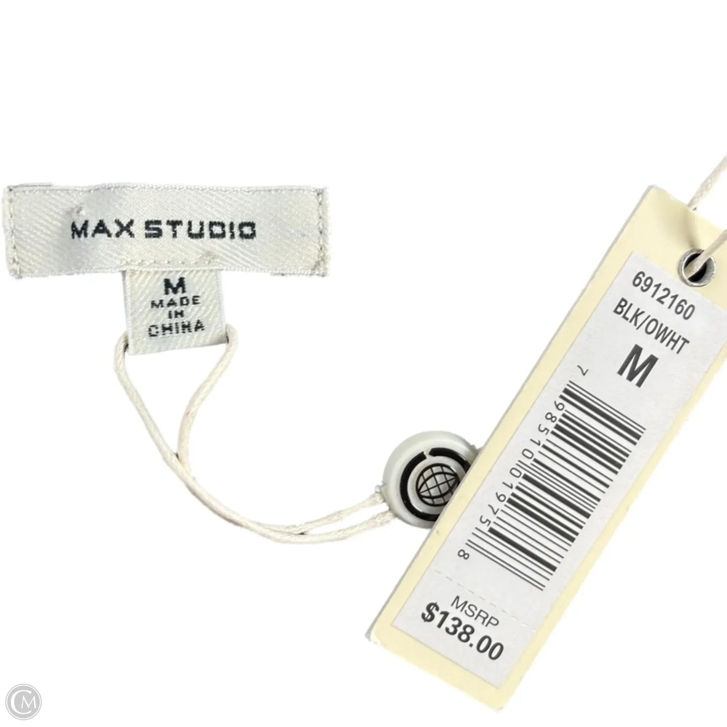 Dress Casual Midi By Max Studio In Black & White, Size: M