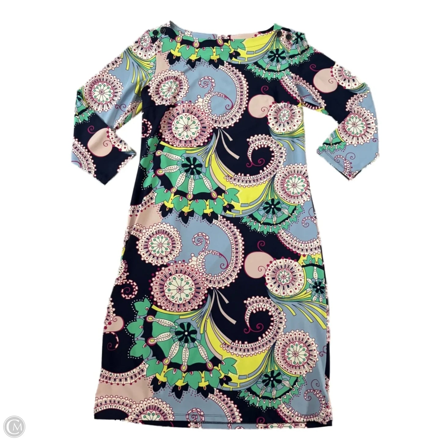 Dress Casual Midi By Talbots In Multi-colored, Size: S