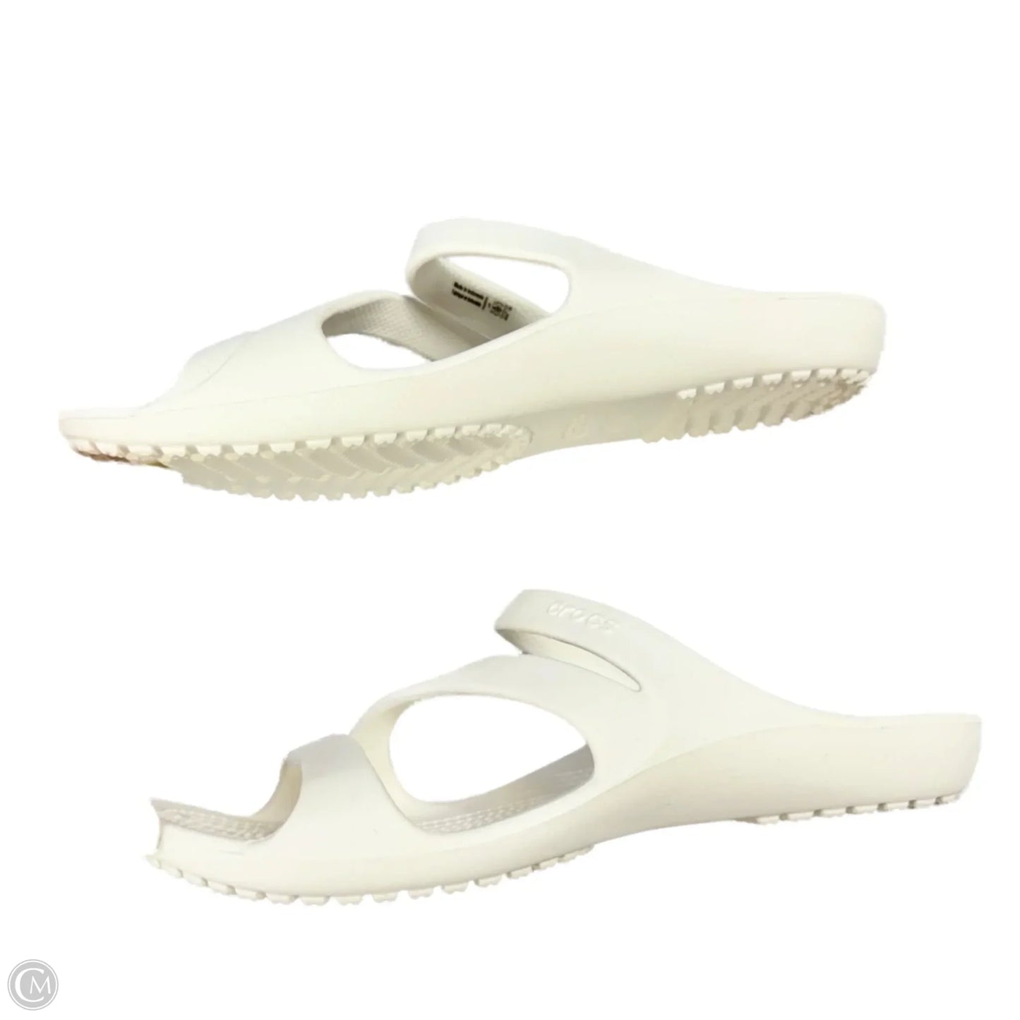 Sandals Sport By Crocs In White, Size: 9