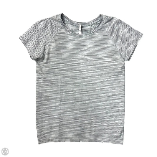 Athletic Top Short Sleeve By Athleta In Grey, Size: Xl
