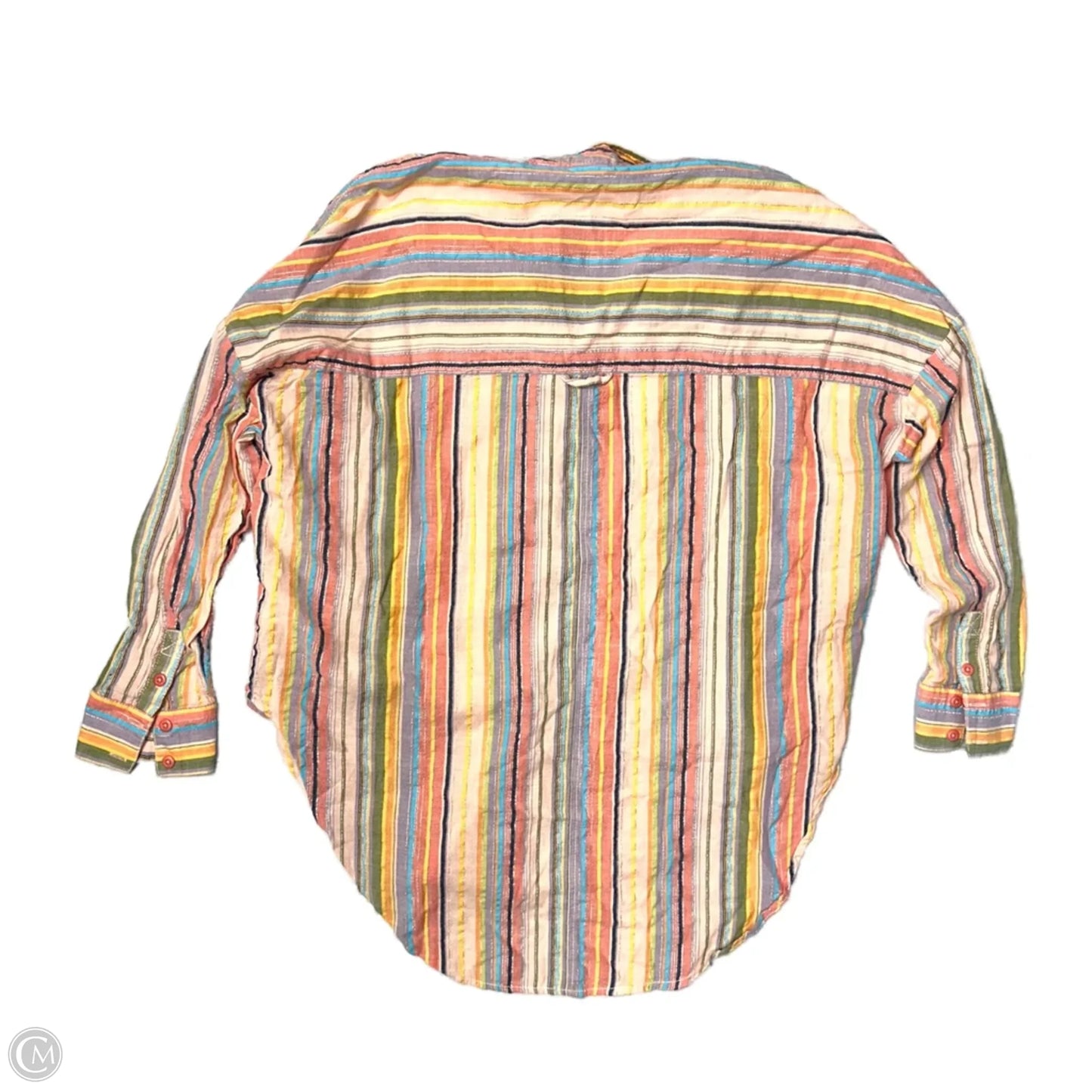 Top Long Sleeve By Pilcro In Striped Pattern, Size: M