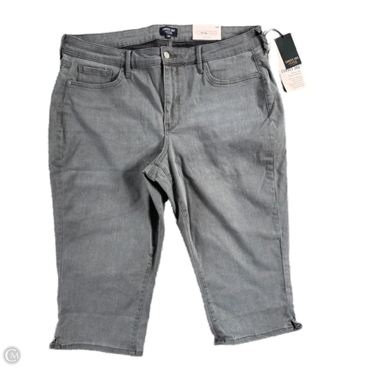 Capris By Not Your Daughters Jeans In Grey Denim, Size: 16