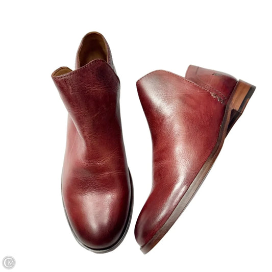 Boots Designer By Frye In Maroon, Size: 7.5
