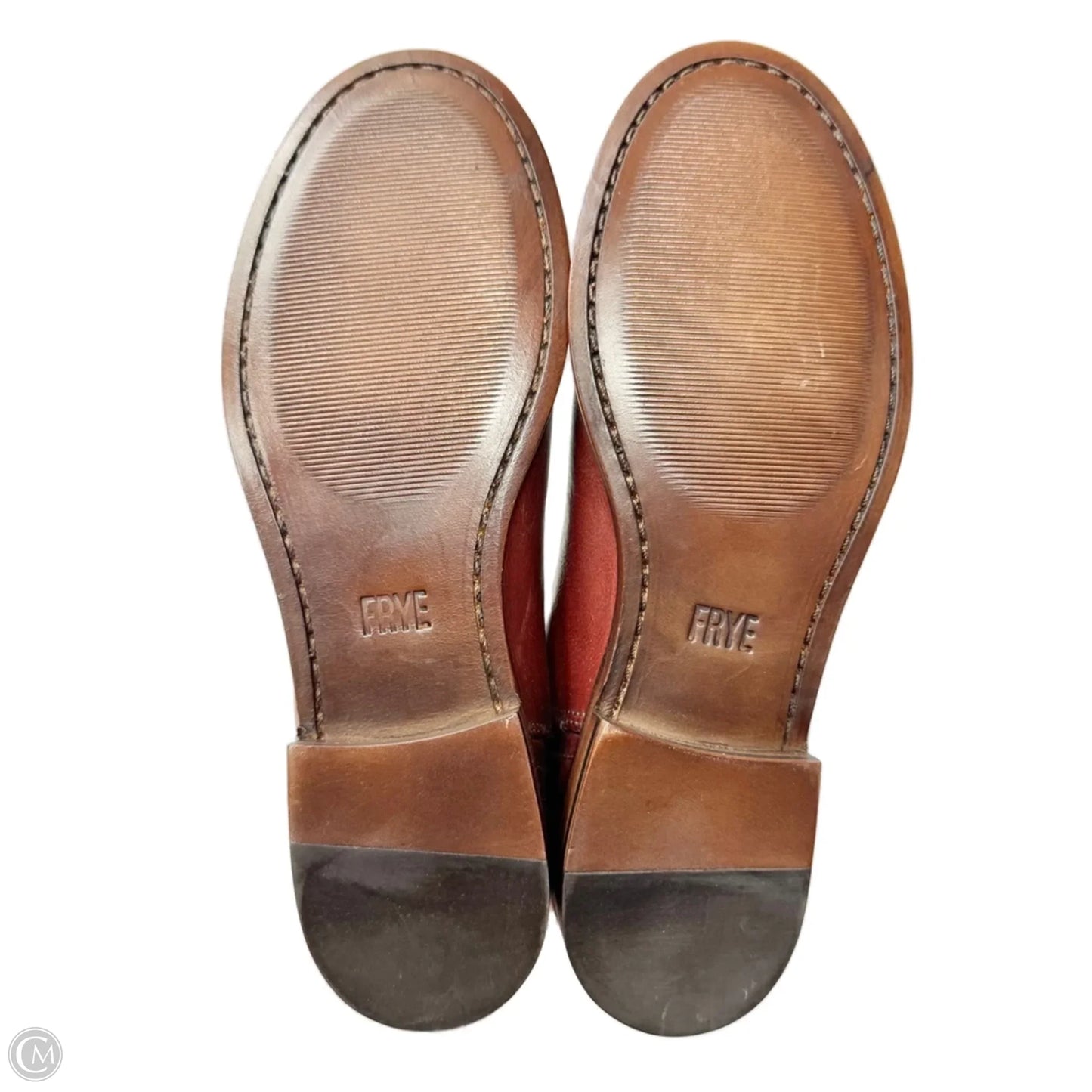 Boots Designer By Frye In Maroon, Size: 7.5