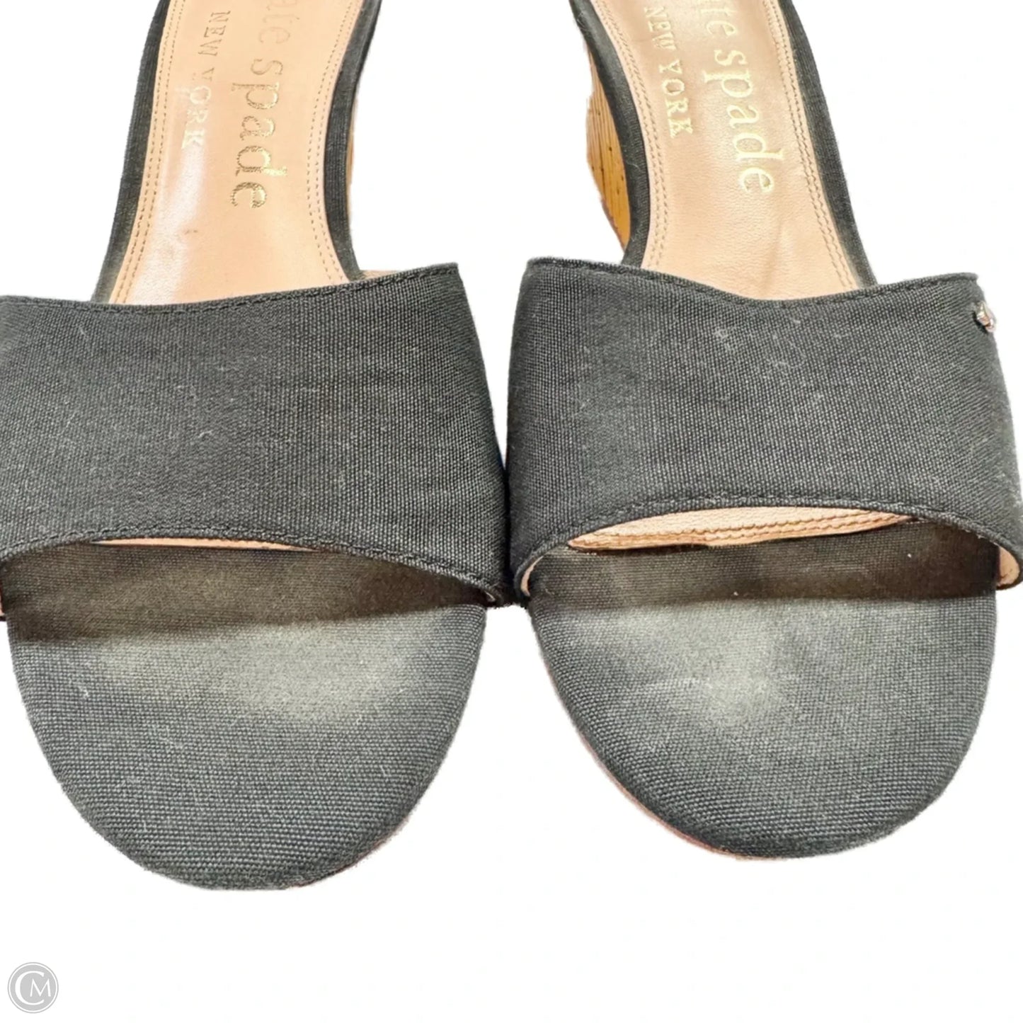 Sandals Designer By Kate Spade In Black, Size: 8