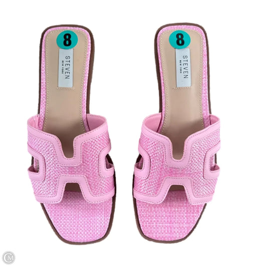 Sandals Flats By Steve Madden In Pink, Size: 8