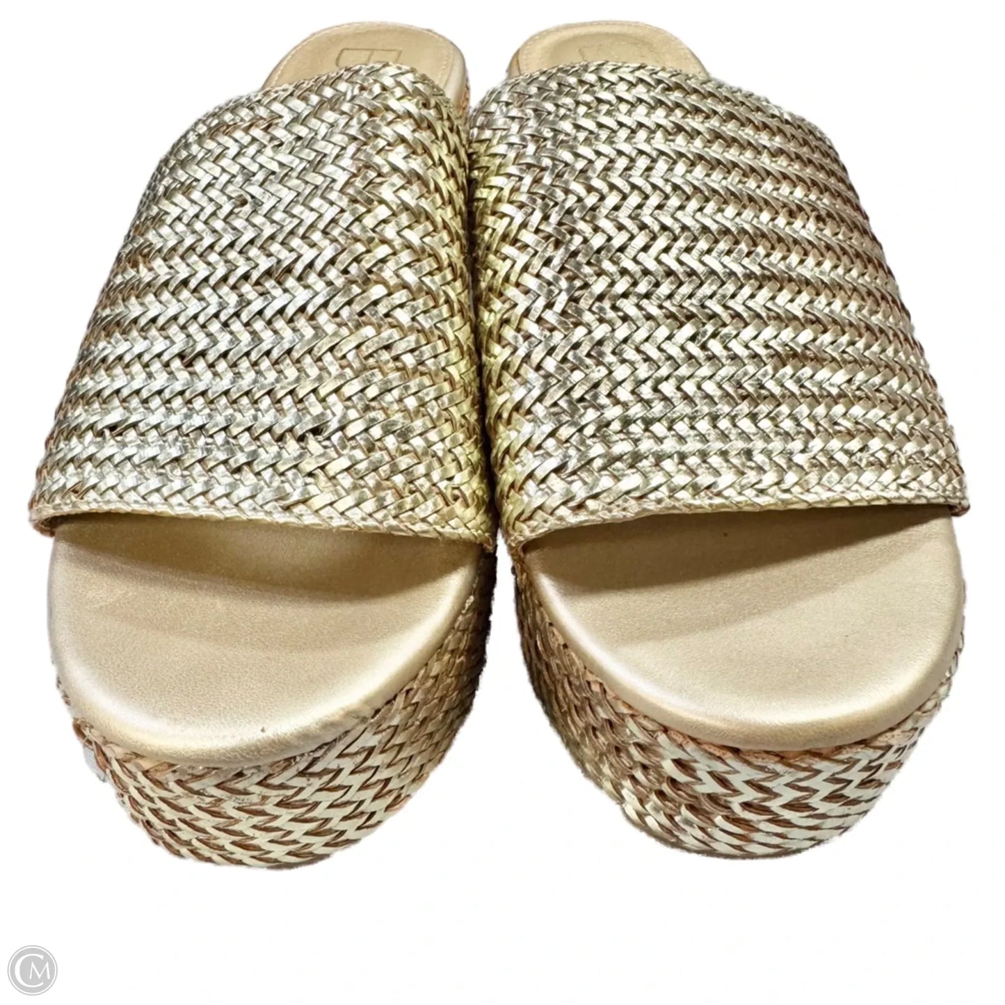 Sandals Heels Wedge By Matisse In Gold, Size: 8