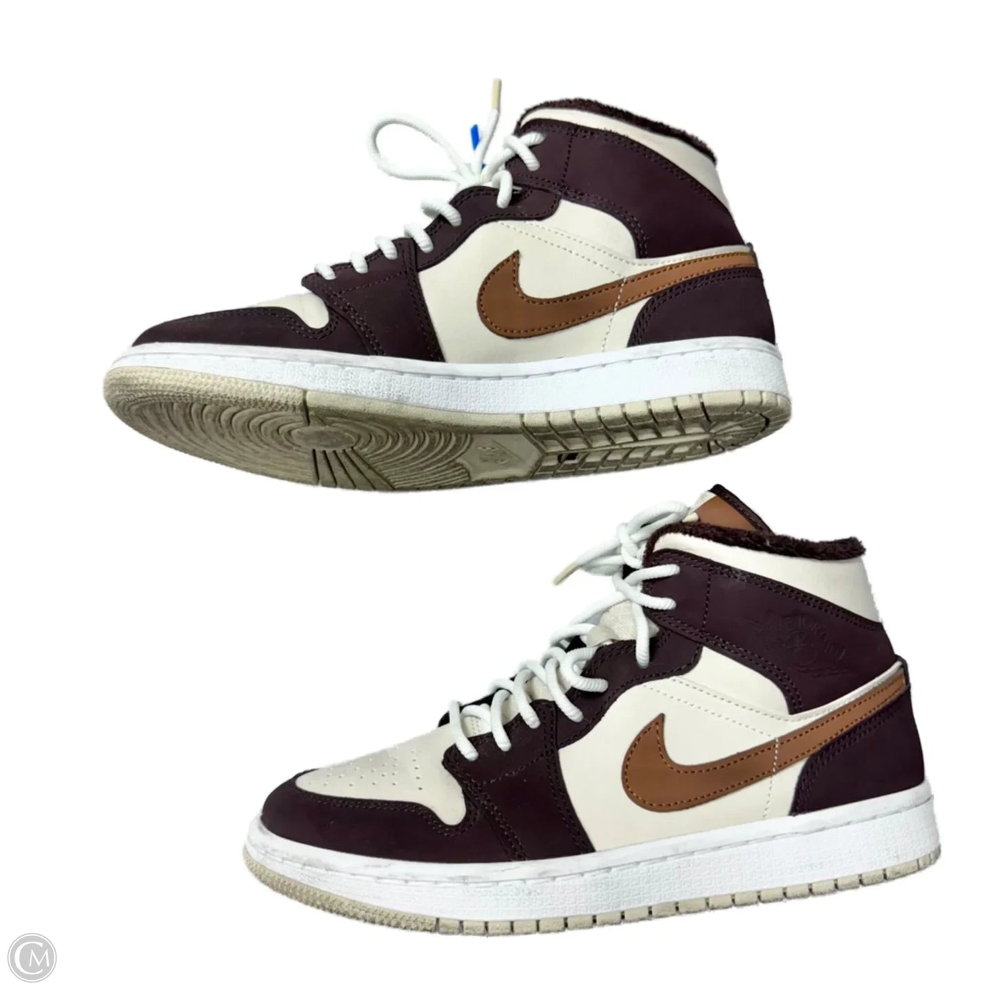 Shoes Luxury Designer By Jordan In Brown, Size: 7