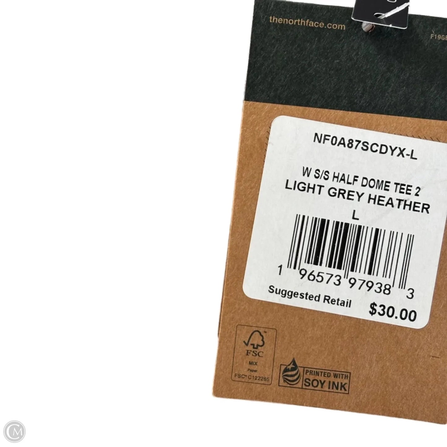 Top Short Sleeve By The North Face In Grey, Size: L