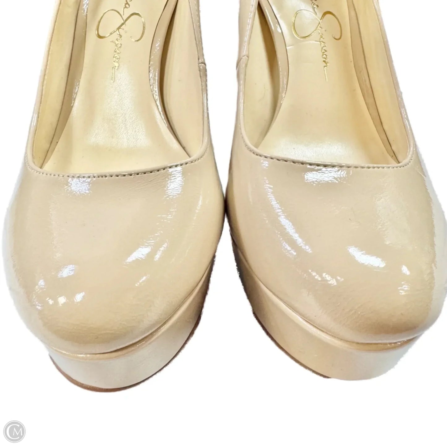Shoes Heels Block By Jessica Simpson In Tan, Size: 7