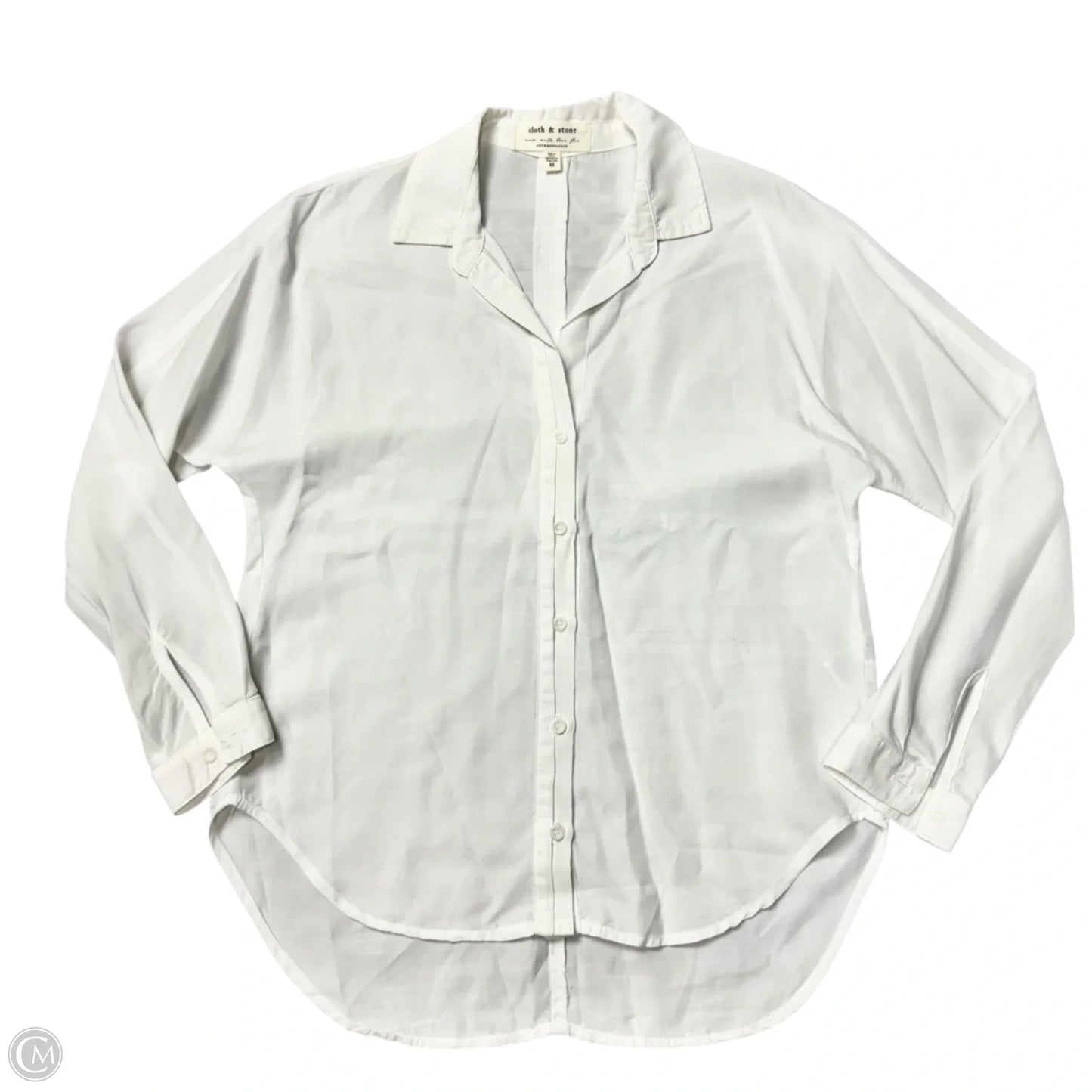 Top Long Sleeve By Cloth & Stone In White, Size: Xs