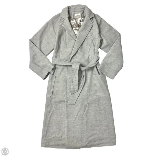 Coat Trench Coat By Rose Velvet, In Grey, Size: S