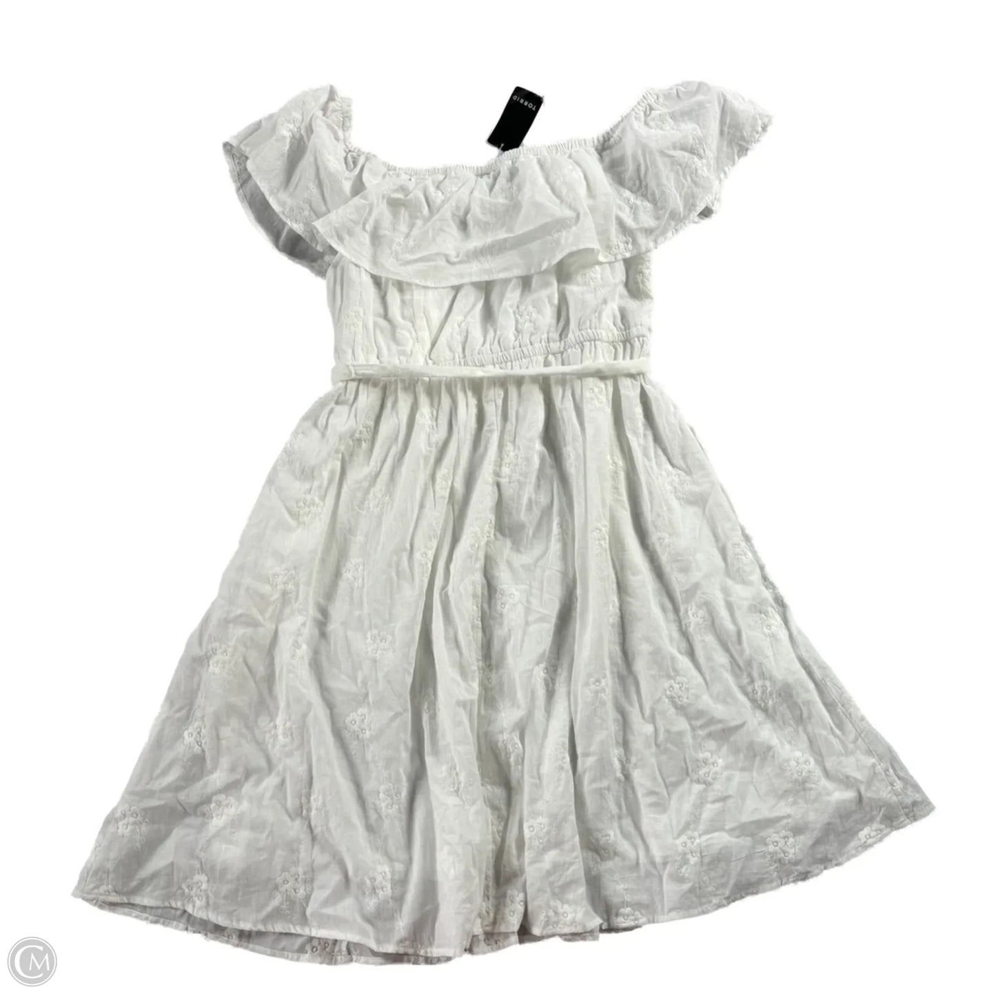 Dress Casual Midi By Torrid In White, Size: 1x