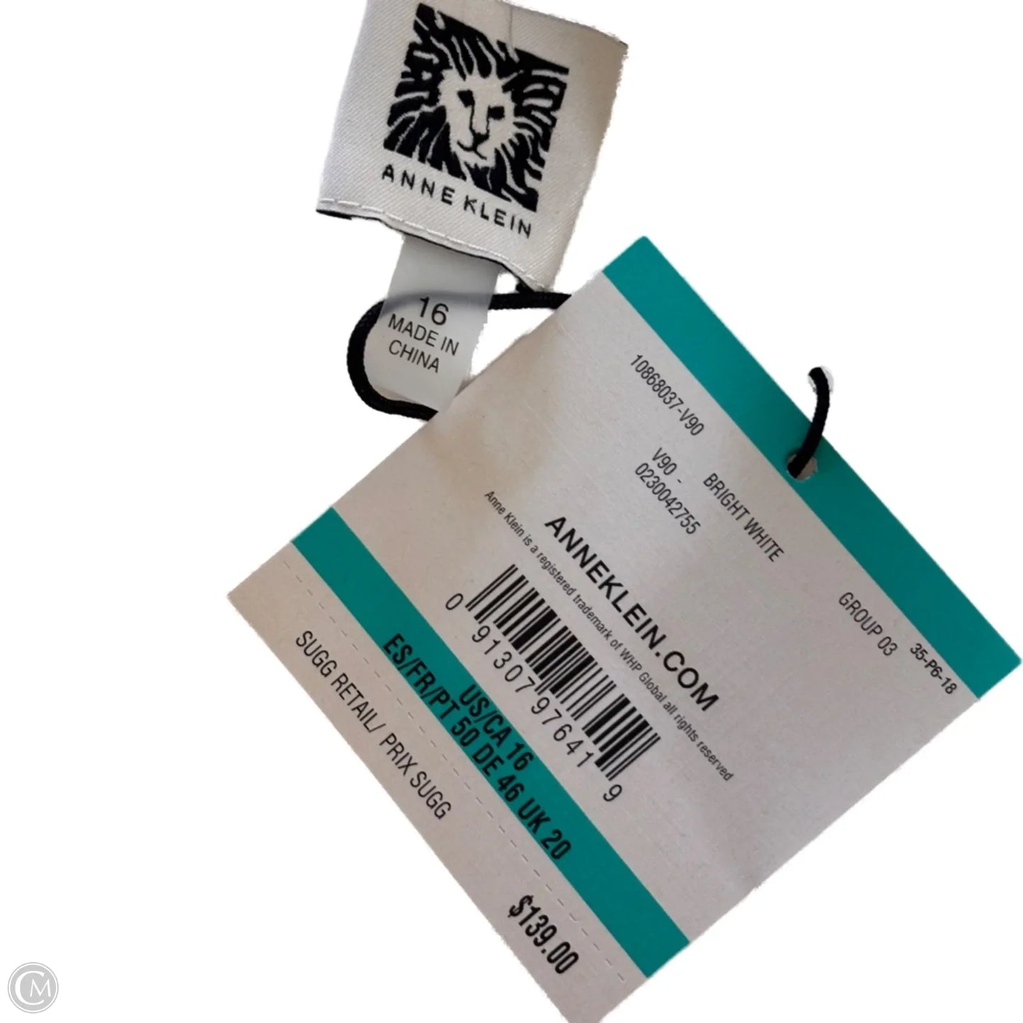 Dress Casual Maxi By Anne Klein In White, Size: Xl