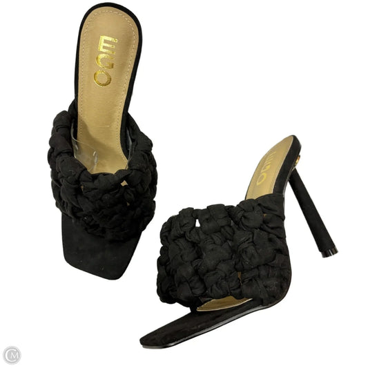 Sandals Heels Stiletto By Ego In Black, Size: 9