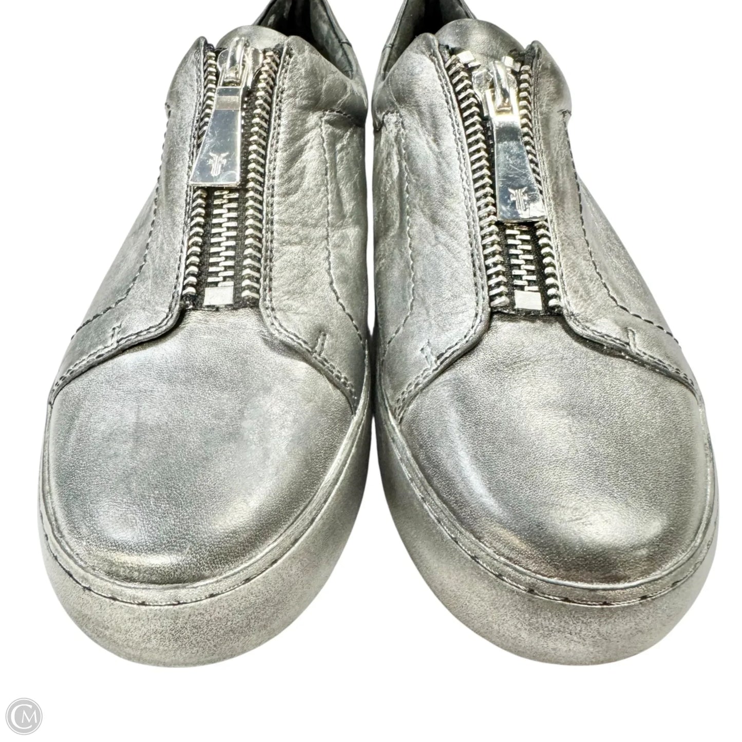 Shoes Designer By Frye In Silver, Size: 9.5