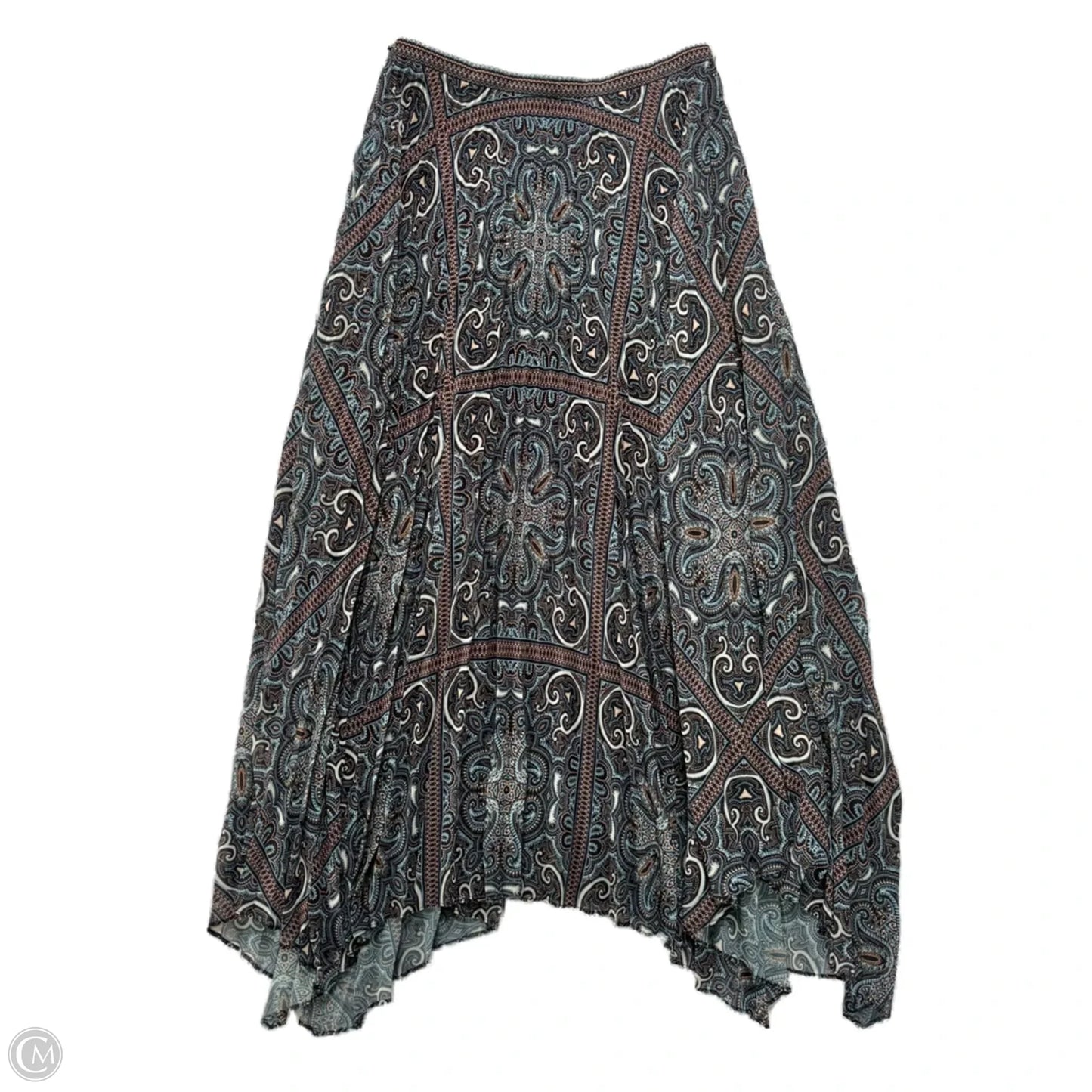 Skirt Midi By intermix  In Paisley Print, Size: 0