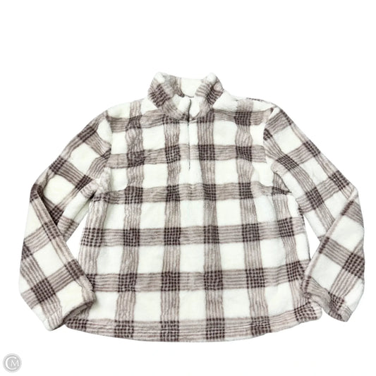 Sweatshirt Collar By Sunday In Brooklyn In Plaid Pattern, Size: M
