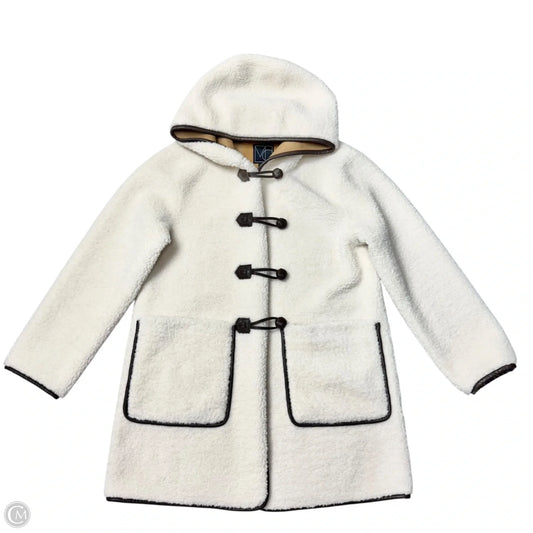 Coat Faux Fur & Sherpa By MC In Cream, Size: S