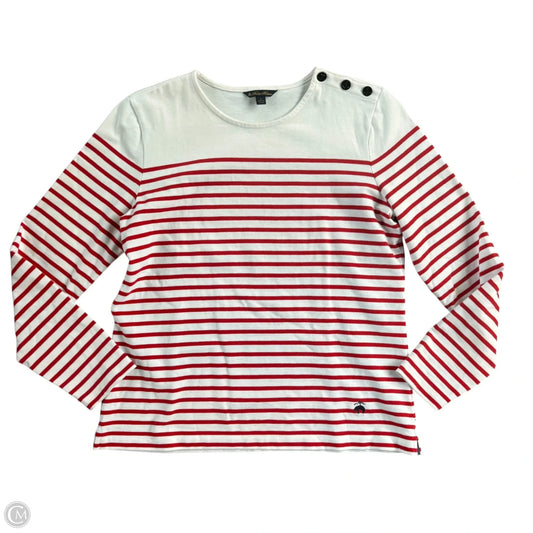 Top Long Sleeve By Brooks Brothers In Striped Pattern, Size: L