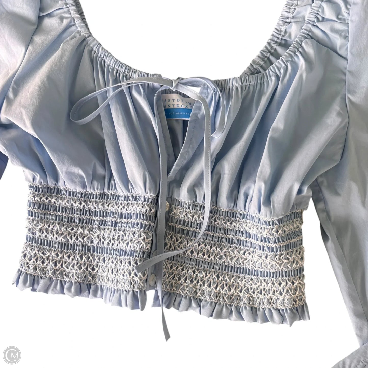 Top Long Sleeve By Cartolina In Blue, Size: M