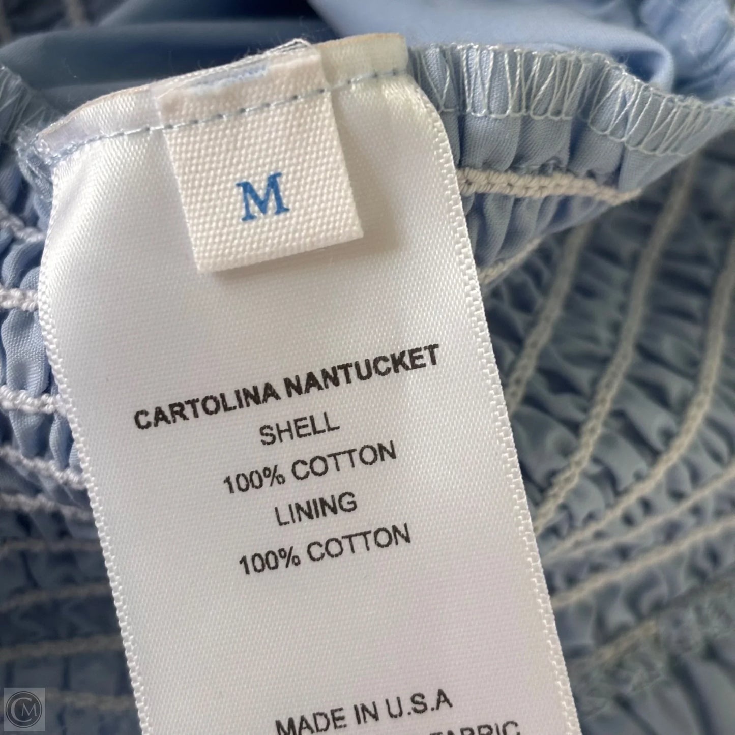 Top Long Sleeve By Cartolina In Blue, Size: M