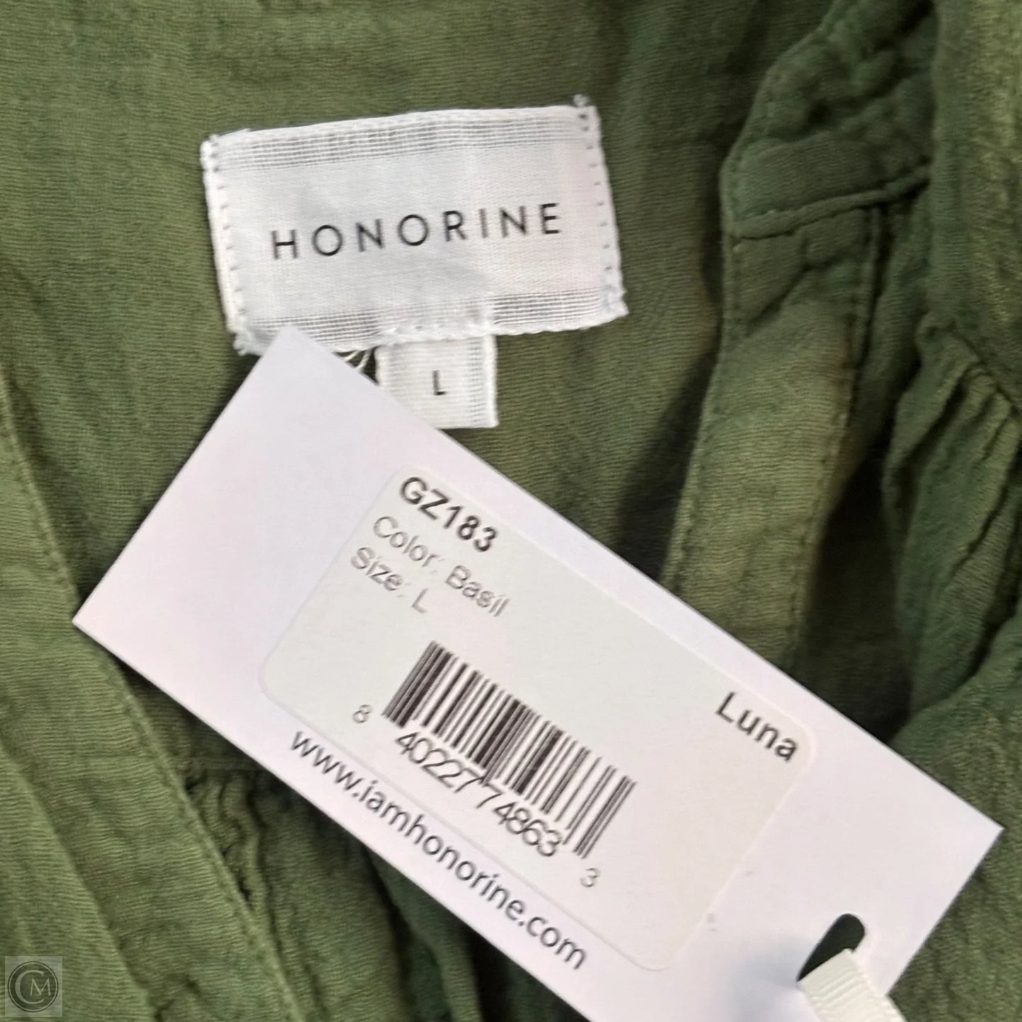 Top Sleeveless By Honorine In Green, Size: L