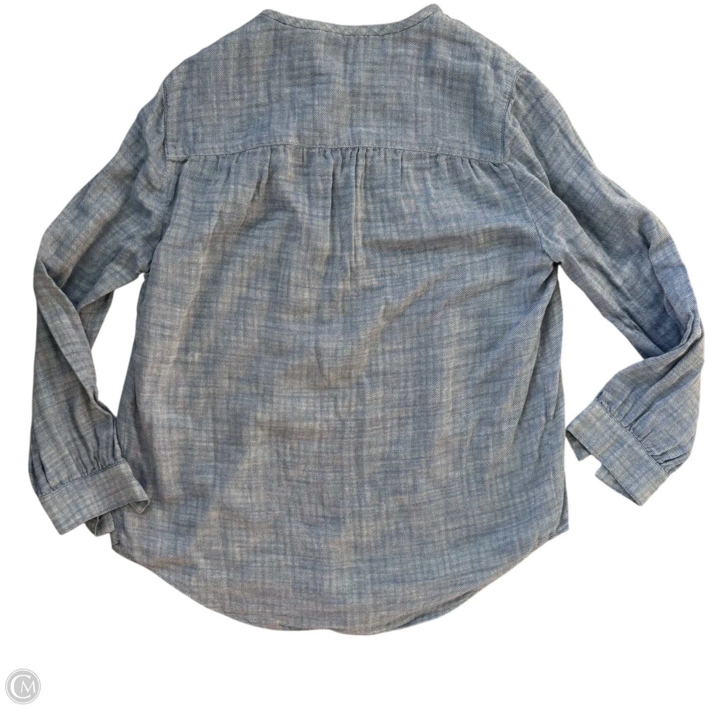 Top Long Sleeve Designer By Derek Lam In Blue, Size: S