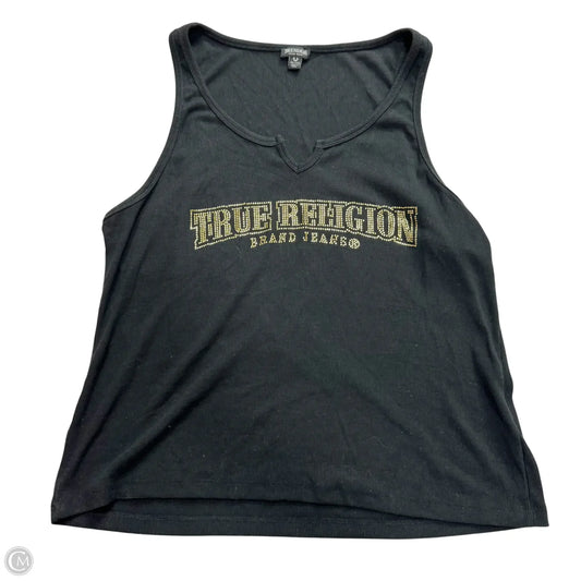 Tank Top By True Religion In Black & Gold, Size: 3x