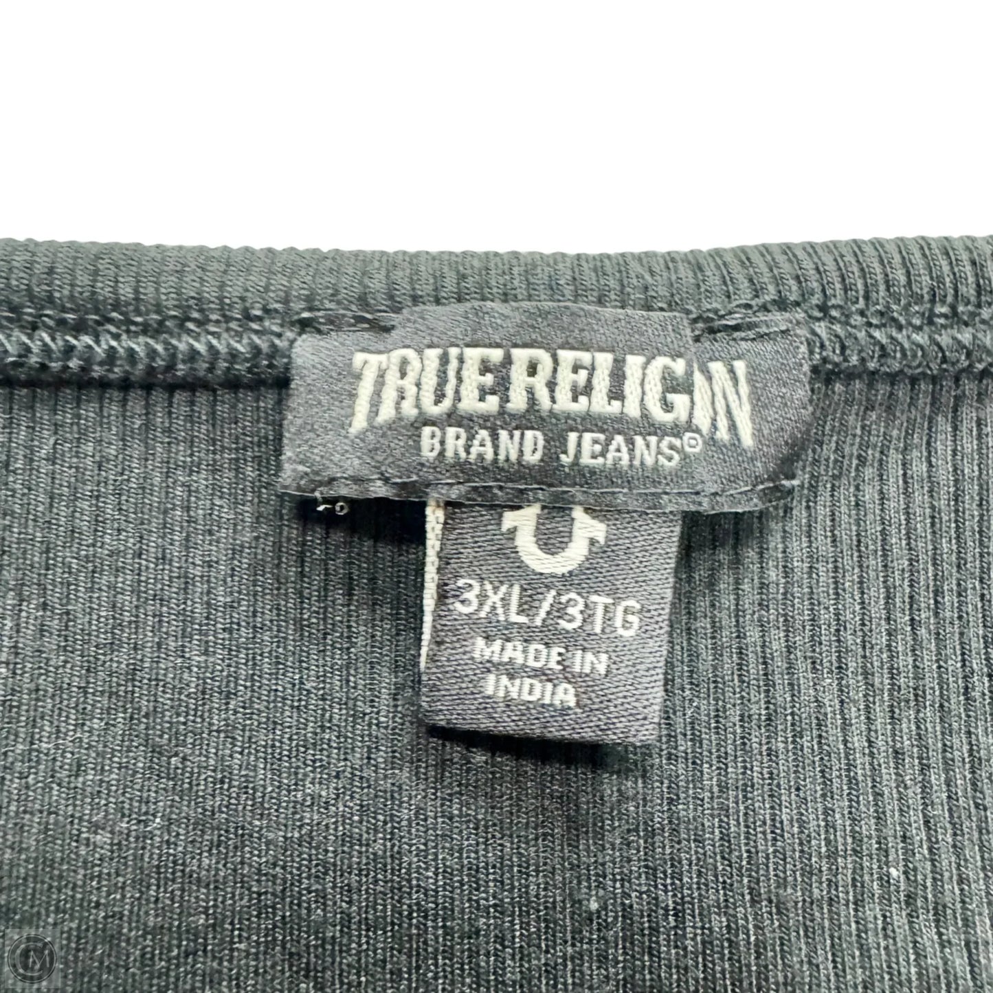 Tank Top By True Religion In Black & Gold, Size: 3x