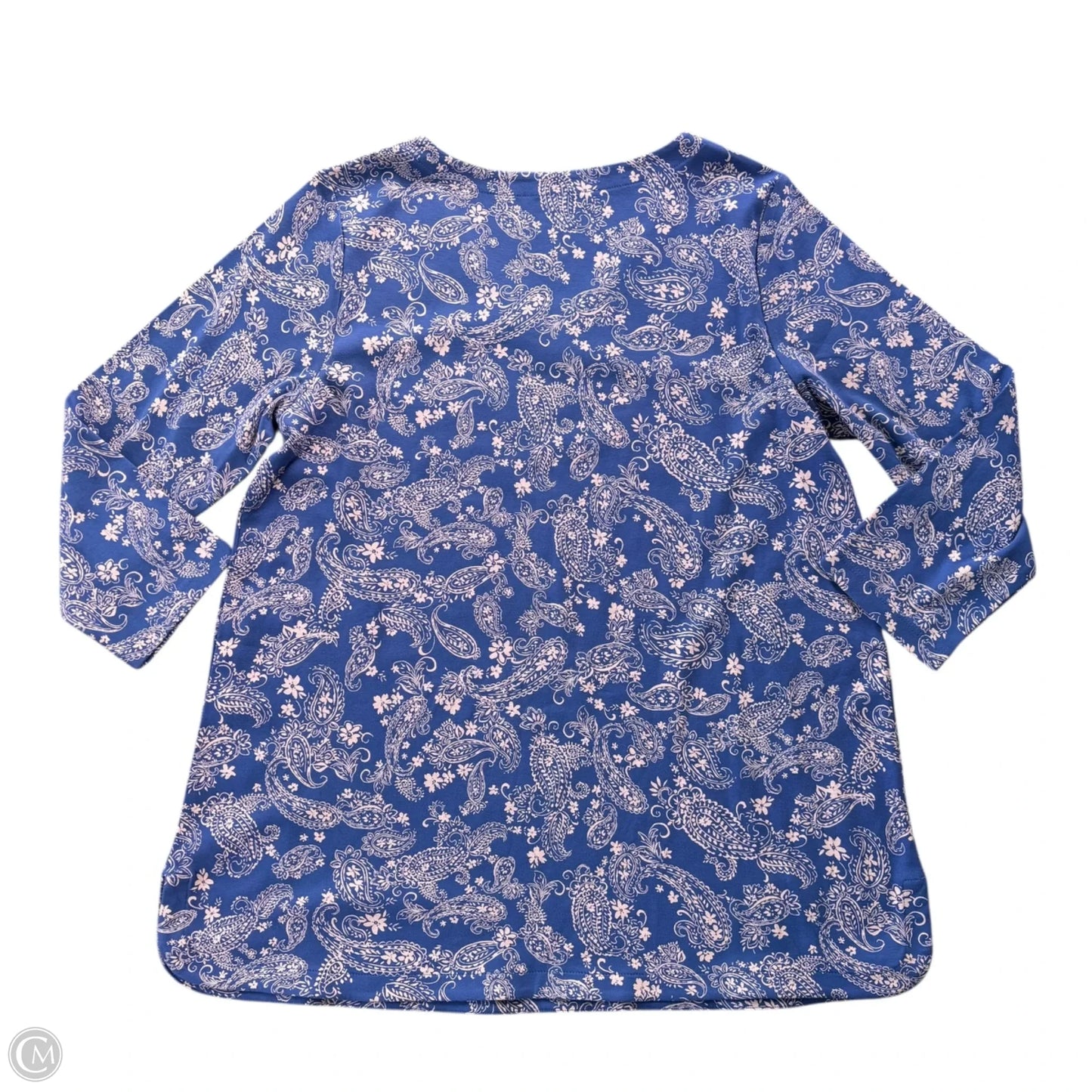 Top 3/4 Sleeve By J. Jill In Paisley Print, Size: L