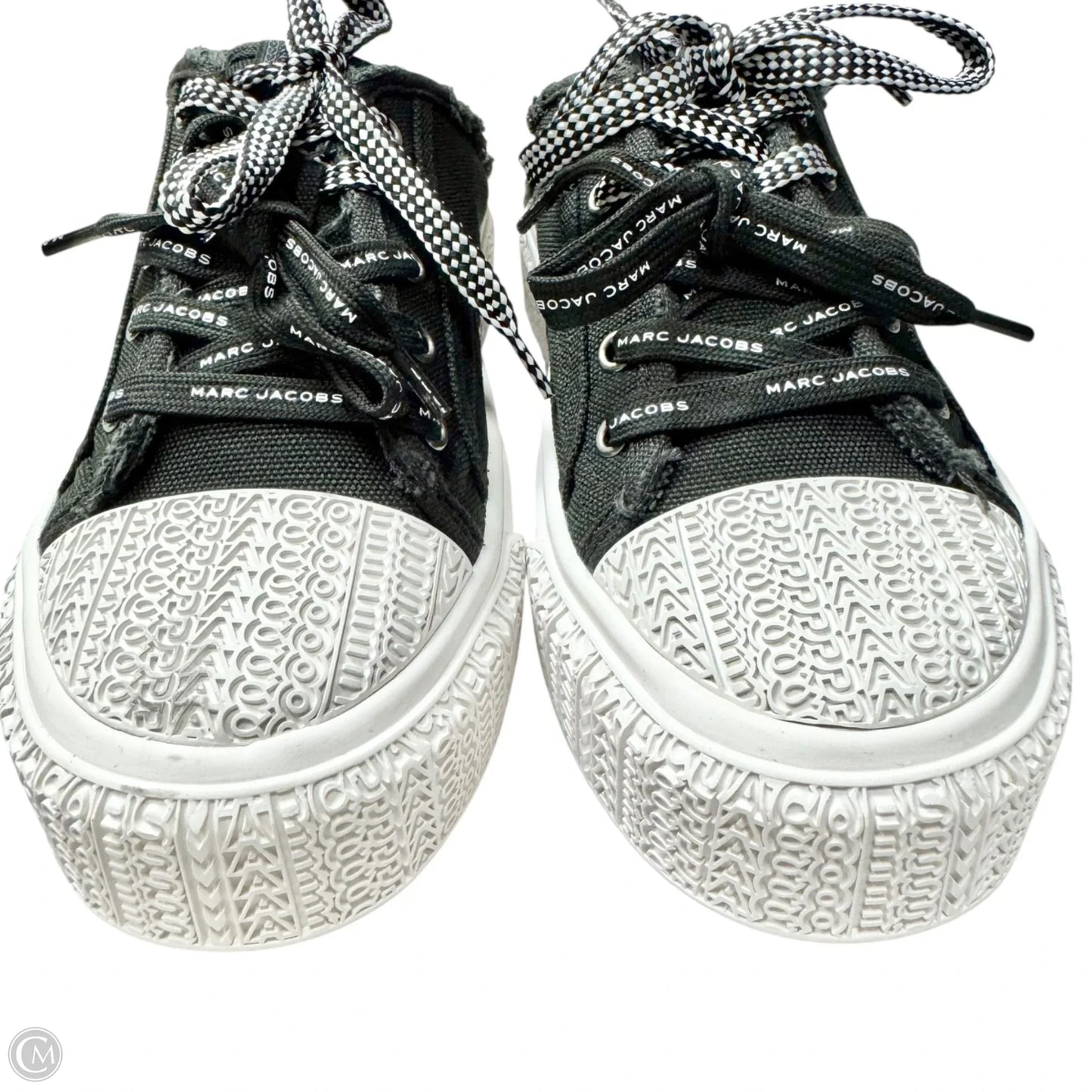 Shoes Luxury Designer By Marc Jacobs In Black & White, Size: 8