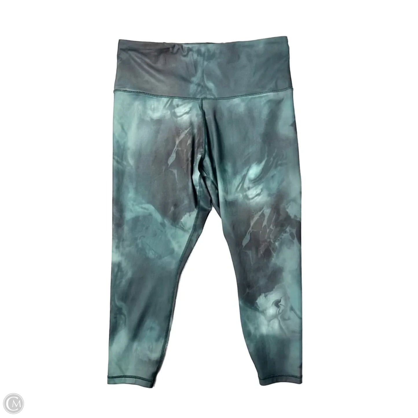 Athletic Leggings By Athleta In Tie Dye Print, Size: 1x
