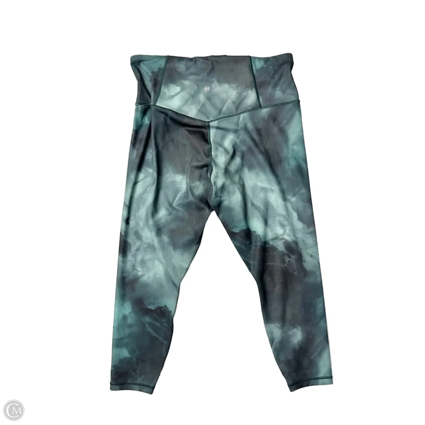 Athletic Leggings By Athleta In Tie Dye Print, Size: 1x