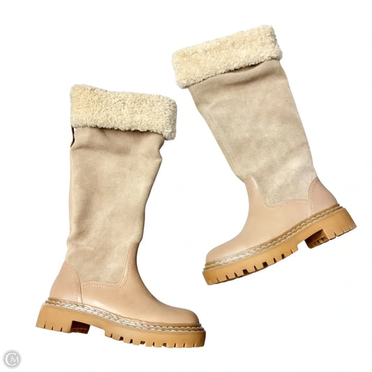 Boots Leather By Splendid In Taupe, Size: 6.5