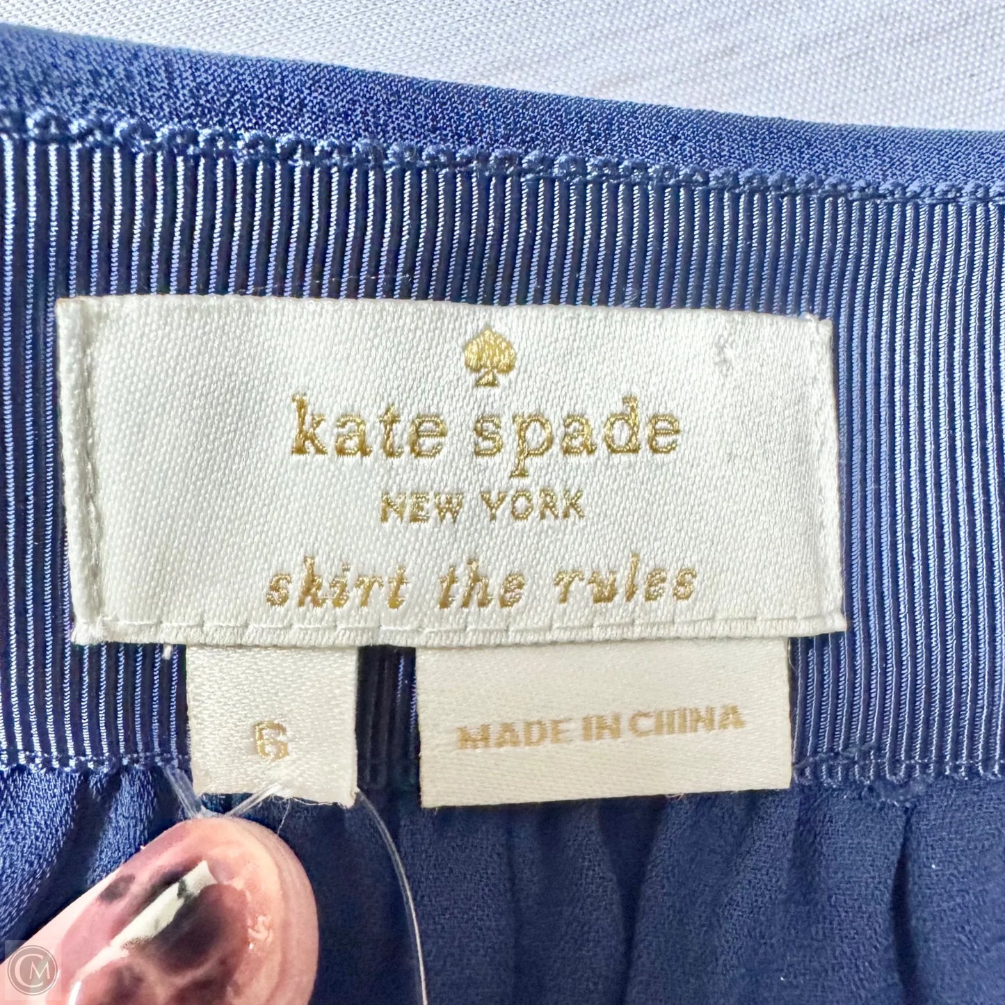 Skirt Designer By Kate Spade In Navy, Size: 6