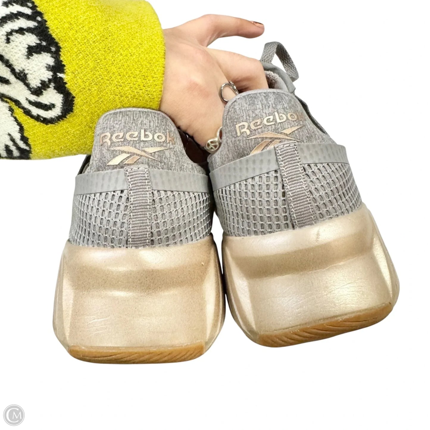 Shoes Athletic By Reebok In Grey, Size: 9