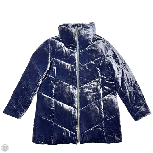 Coat Puffer & Quilted By Talbots In Navy, Size: S