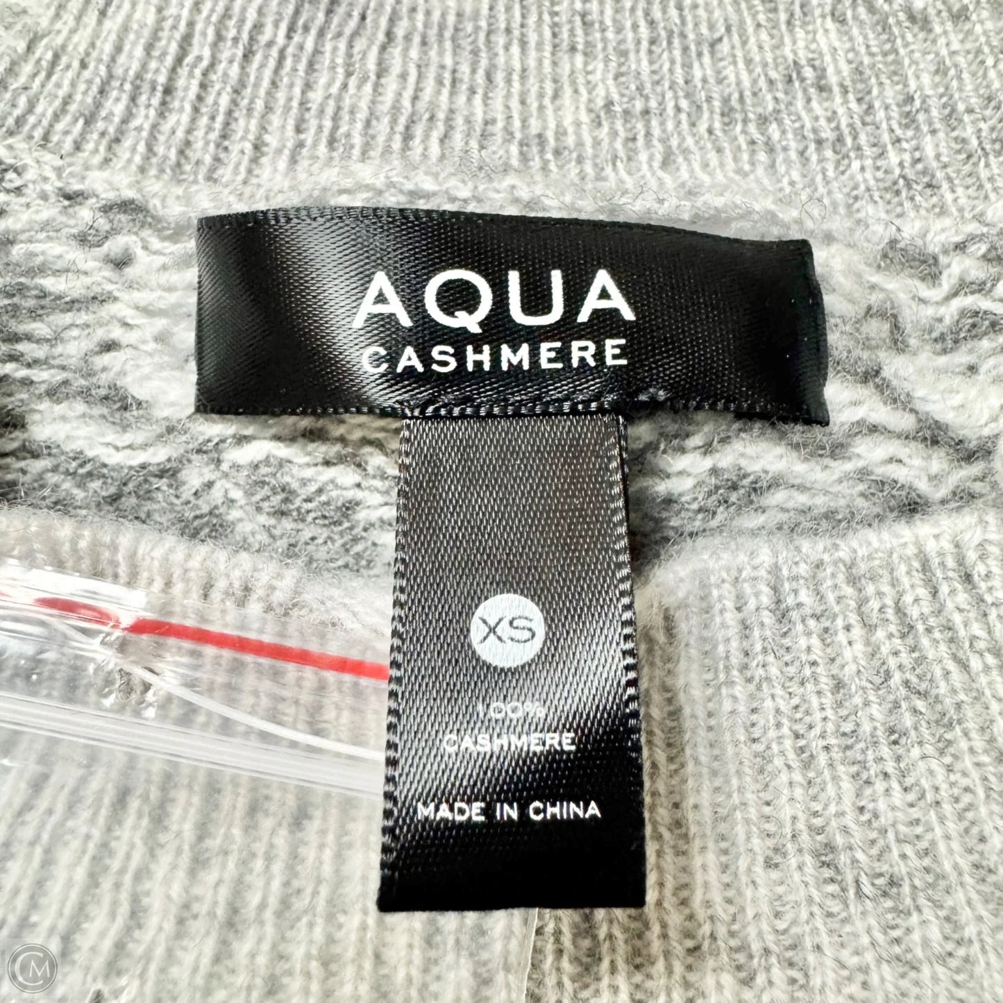 Sweater Cashmere By Aqua In Blue & Grey, Size: Xs