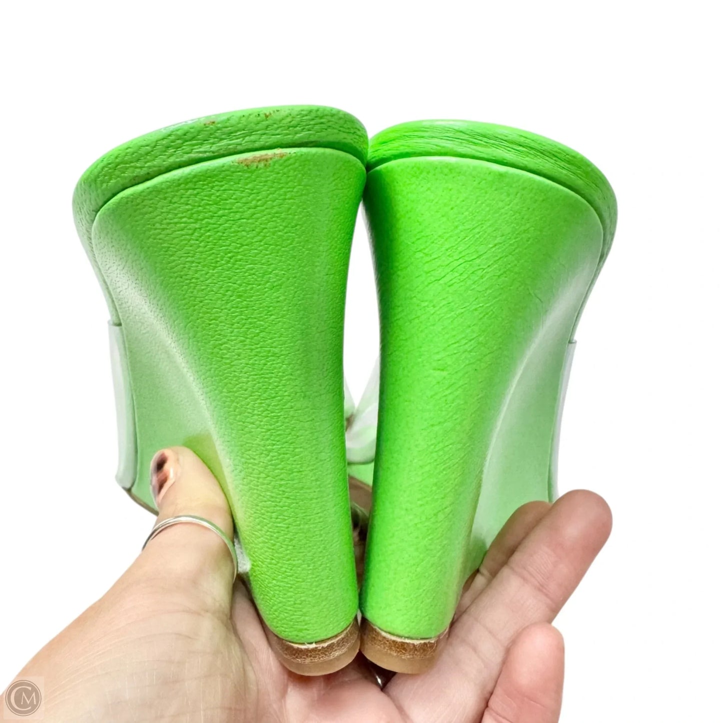 Sandals Heels Wedge By Simon Miller In Green, Size: 6.5