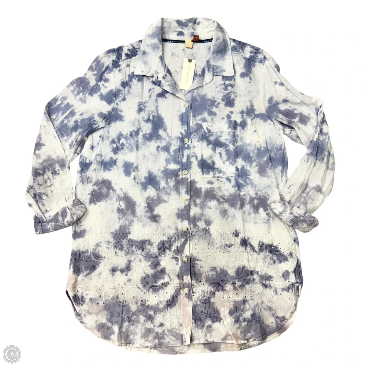 Top Long Sleeve By Pilcro In Tie Dye Print, Size: S