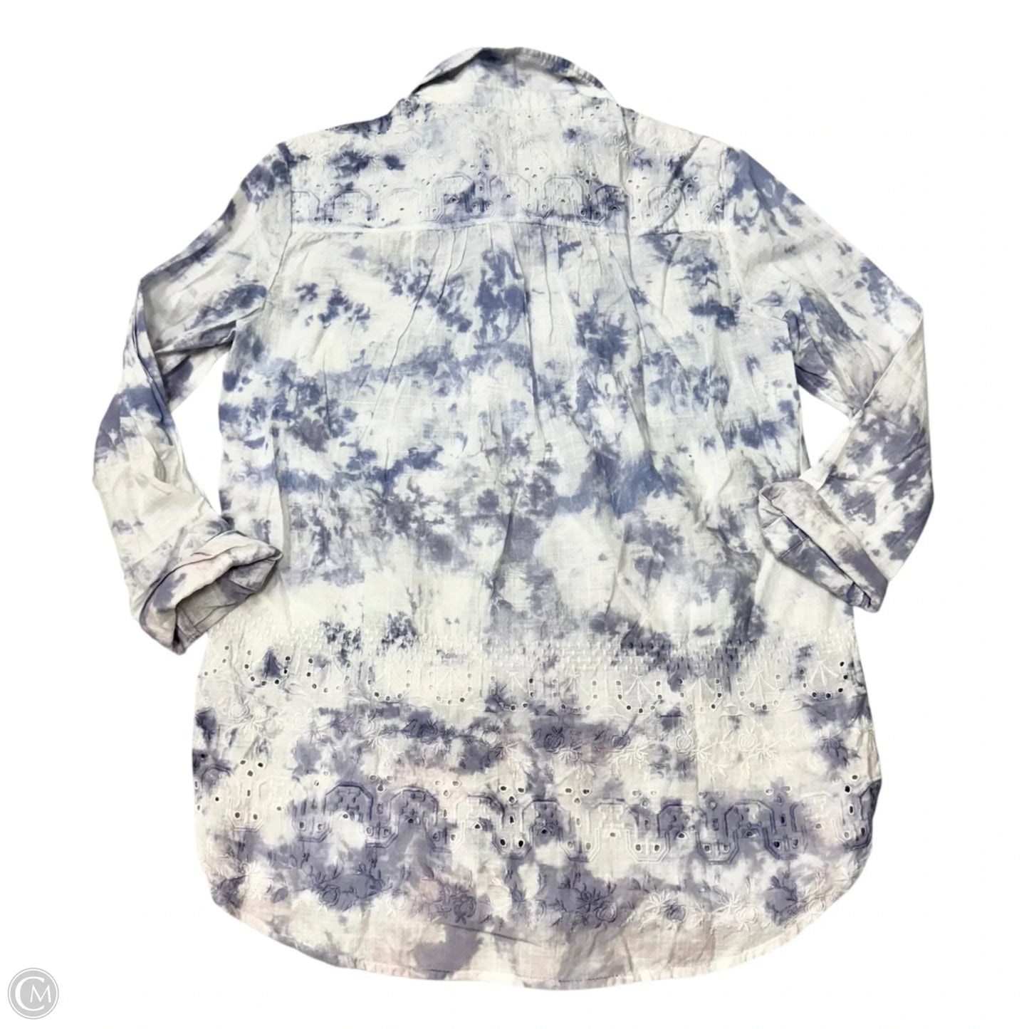 Top Long Sleeve By Pilcro In Tie Dye Print, Size: S